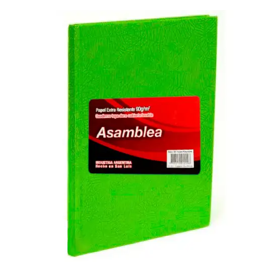 CUADERNO ASAMBLEA 16X21 50HJS RAYADAS ARANIA VDE M