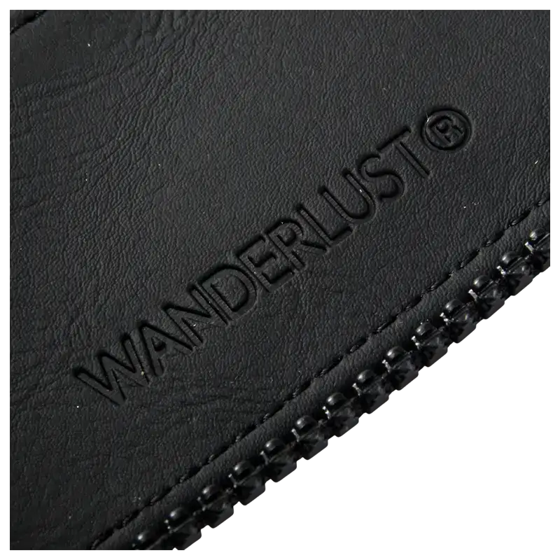 BILLETERA ENGOMADA CON CIERRE NEGRO