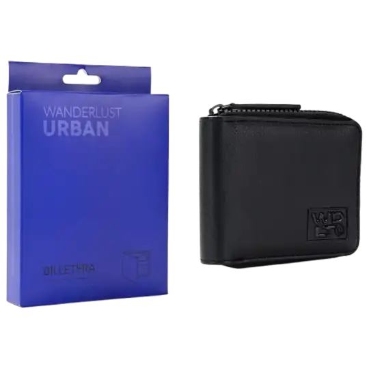 BILLETERA CON CIERRE NEGRO