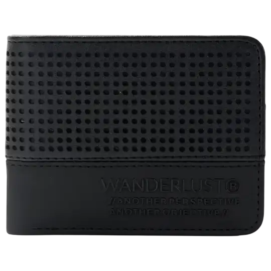 BILLETERA PICADO CIRCULOS NEGRO