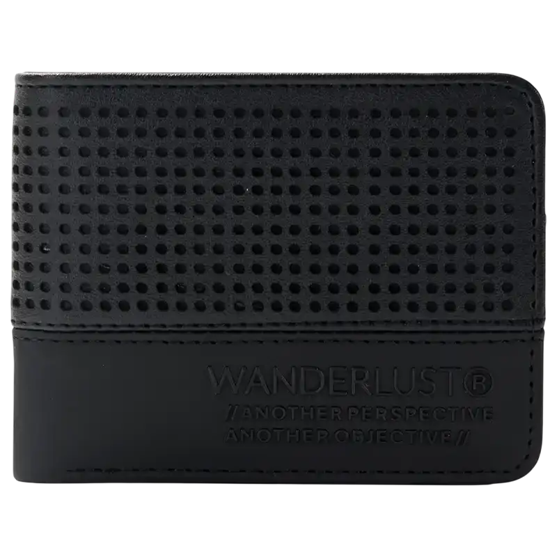 BILLETERA PICADO CIRCULOS NEGRO