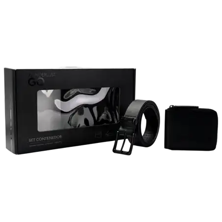 SET COMPUESTO CINTO Y BILLETERA NEGRO