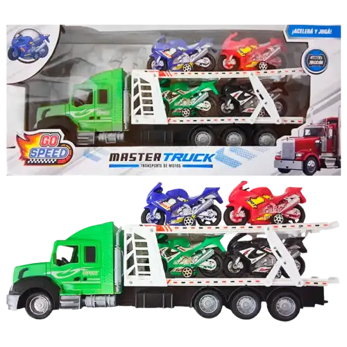 CAMION A FRICCION CON 4 MOTOS