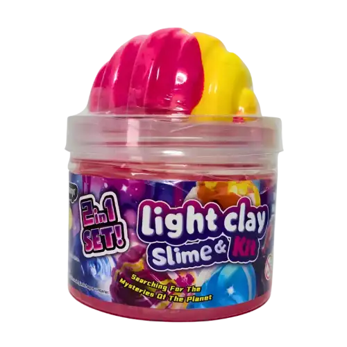 SLIME BRILLOSO MAS MASA CLAY FRASCO
