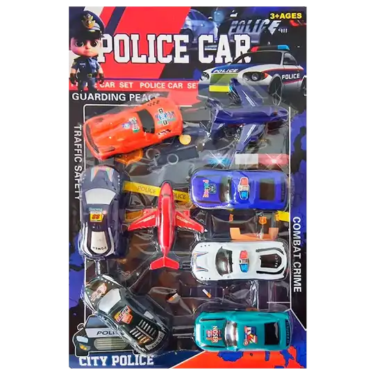 SET DE AVION MAS AUTOS EN BLISTER X8PCS