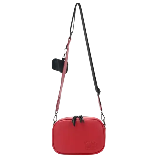 BANDOLERA GAONA CON POUCH CHERRY