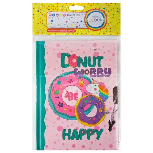 DIARIO DONUTS 18X13CM