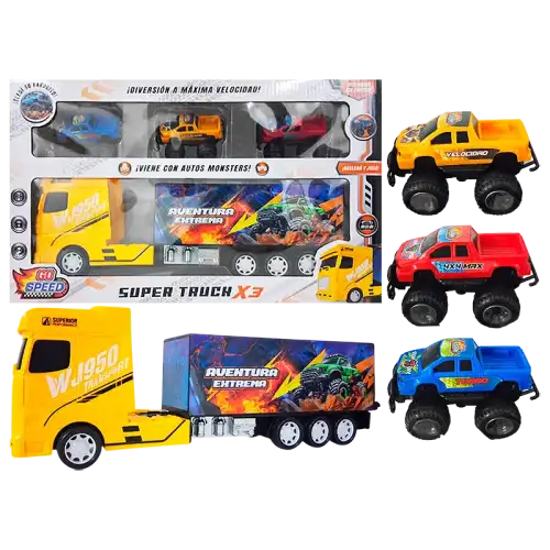SET CAMION Y AUTOS A FRICCION