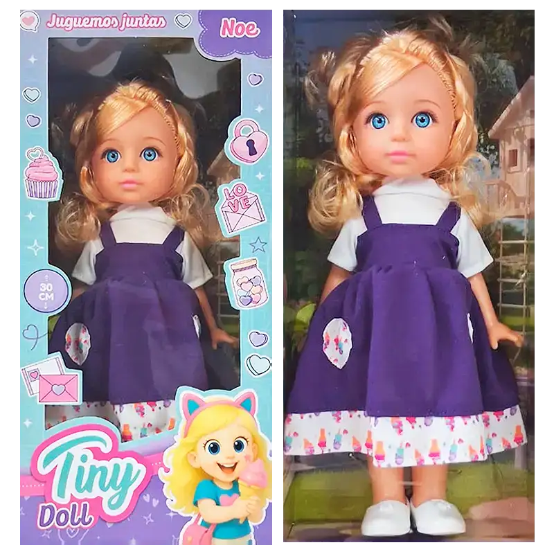 BEBOTE TINY CON PELO 30CM CAJA
