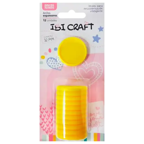 DISCOS DE EXPANSION 32mm X12 MED AMARILLO IBICO