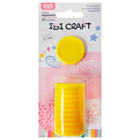 DISCOS DE EXPANSION 32mm X12 MED AMARILLO IBICO