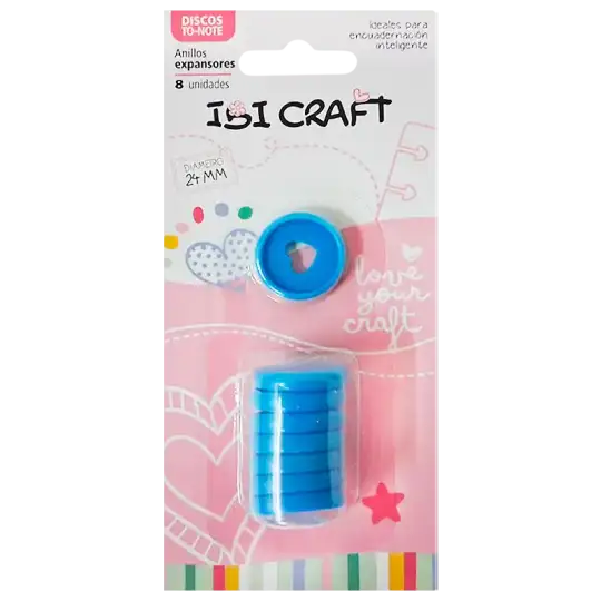 DISCOS DE EXPANSION 24mm CORAZON X8 CELESTE PAS IB