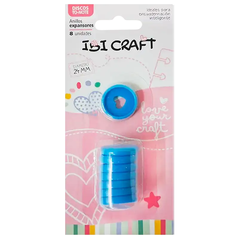 DISCOS DE EXPANSION 24mm CORAZON X8 CELESTE PAS IB
