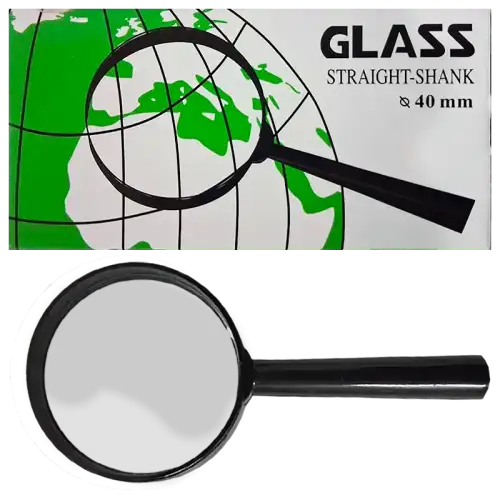 LUPA DE CRISTAL CON ARO DE PVC 40mm IBI