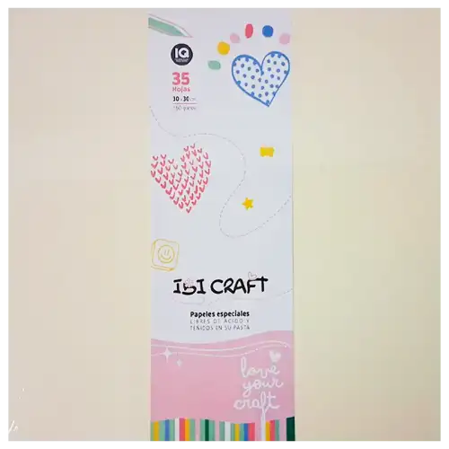 PAPEL PARA SCRAP 30X30cm 35HJS PASTEL IBI