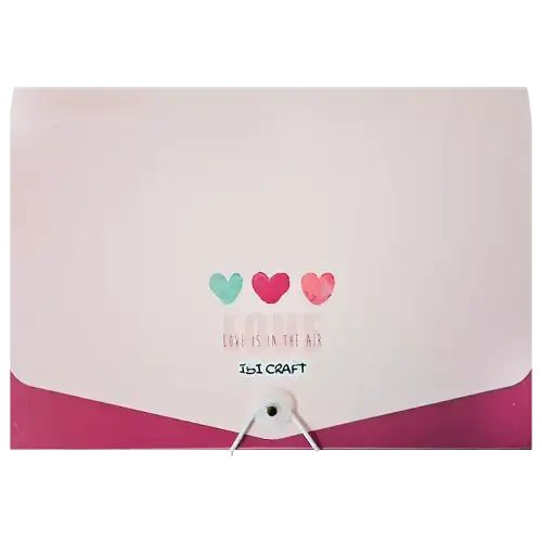 CLASIFICADOR FUELLE A4 HEARTS IBICRAFT