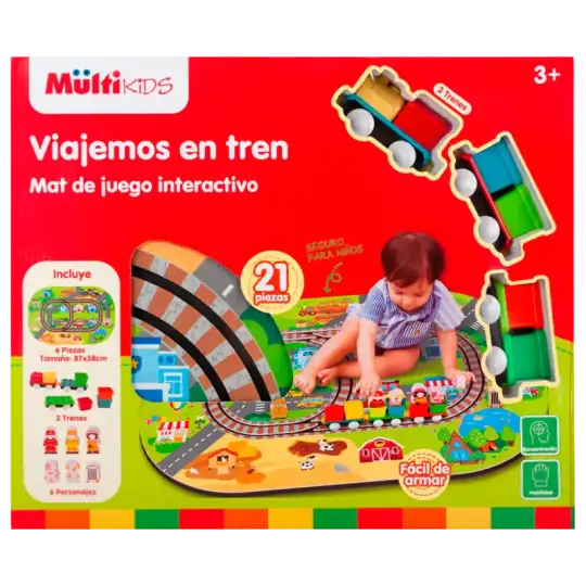 ALFOMBRA DIDACTICA LA ESTACION CON TREN