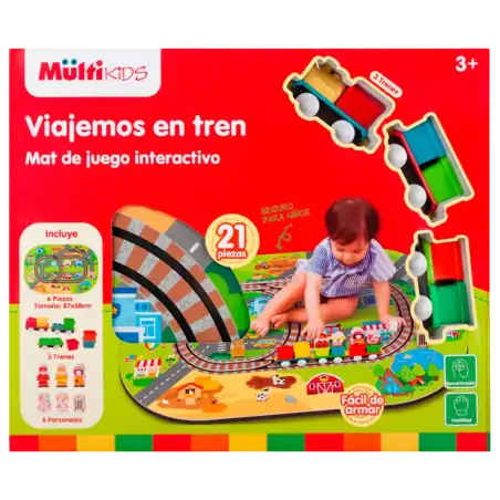 ALFOMBRA DIDACTICA LA ESTACION CON TREN