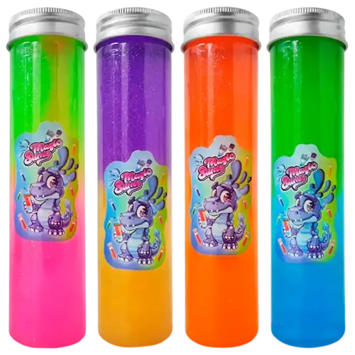SLIME TUBO COLOR CON BRILLO