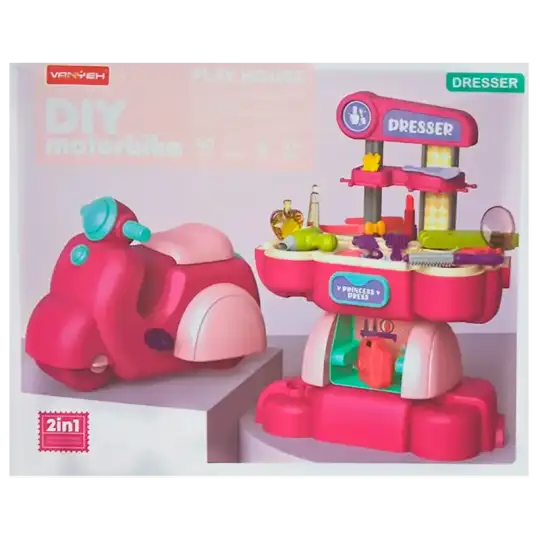 SET 2EN1 MOTO ROSA EN PELUQUERIA