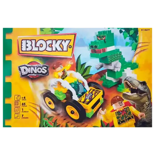 BLOCKY DINOSAURIO 65PZAS