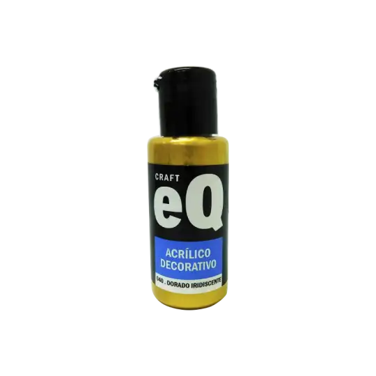EQ ACRILICO DEC DORADO IRIDISCENTE X50CC