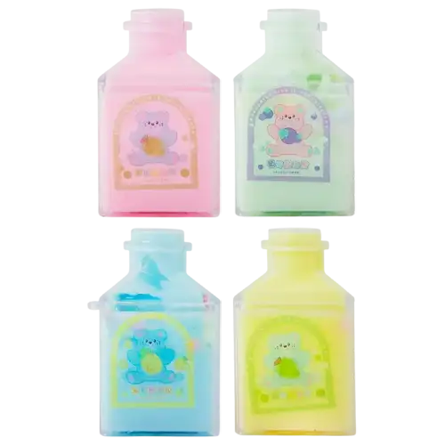 SLIME EN FRASCO OSITOS CON CRUNCHY PASTEL