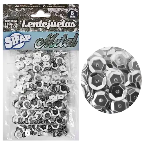 LENTEJUELAS METAL X5 SIFAP