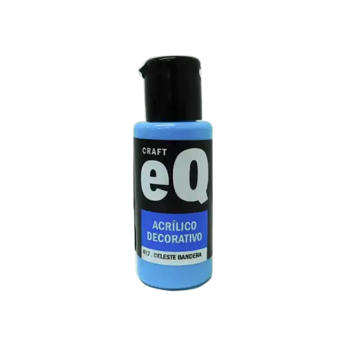 EQ ACRILICO DEC CELESTE BANDERA X50CC