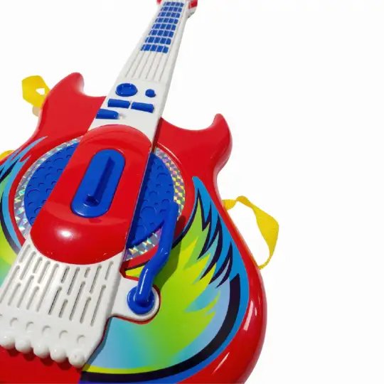 MICROFONO DE PIE DOBLE CON GUITARRA