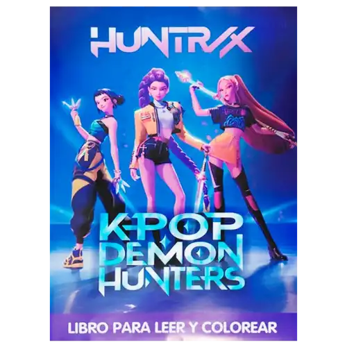 LIBRO GDE PARA COLOREAR HUNTRAX LAPOP