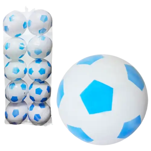 PELOTA PVC X10 FUTBOL INFLADA