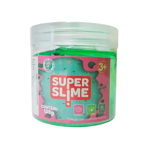 SLIME TRANSP CON GLITTER Y TOPPING 130g