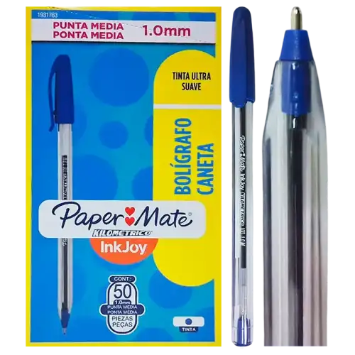 BOLIGRAFO INKJOY X50 AZUL PAPER MATE