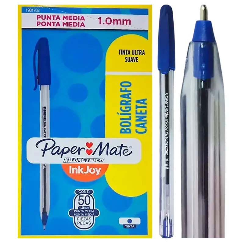 BOLIGRAFO INKJOY X50 AZUL PAPER MATE