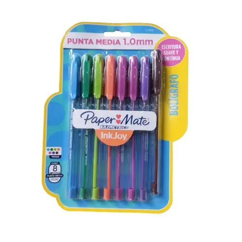 BOLIGRAFO PAPER MATE KILOMETRICO BLISTER X8