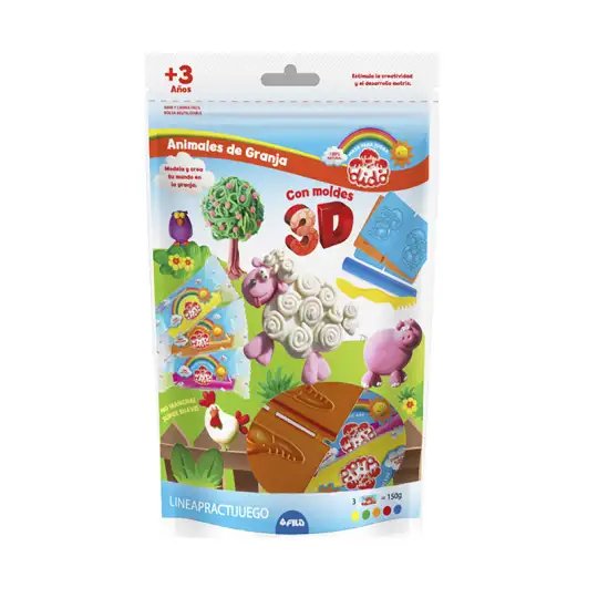 MASAS DIDO ANIMALES DE GRANJA 3D