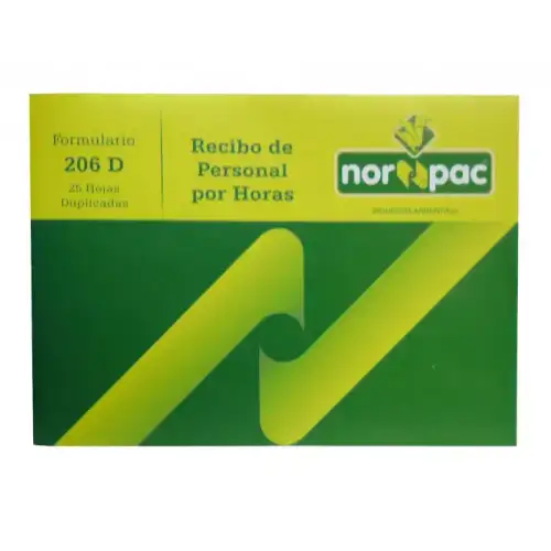 FORMULARIO NORPAC RECIBO PERS P/HORA