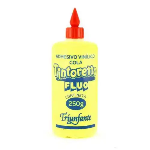 ADHESIVO VINILICO 250Gr Amarillo Fluo TINTORETTO
