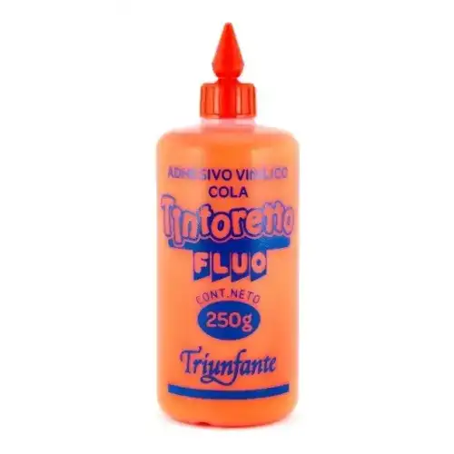 ADHESIVO VINILICO 250Gr Naranja Fluo TINTORETTO