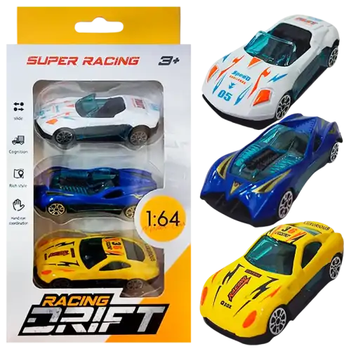 SET X3 AUTOS A RUEDA LIBRE