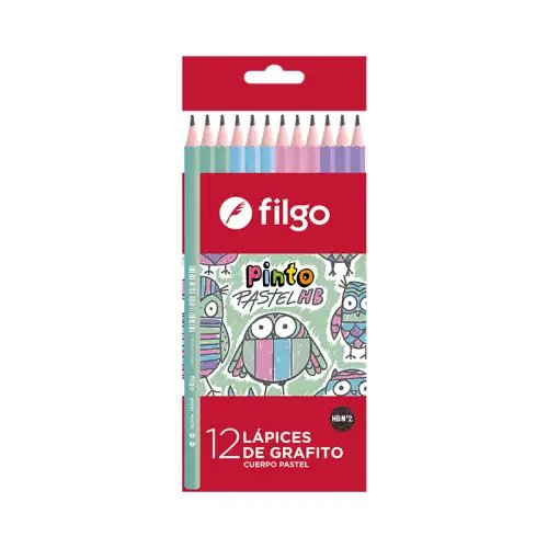 LAPIZ GRAFITO CUERPO PASTEL X12 FILGO