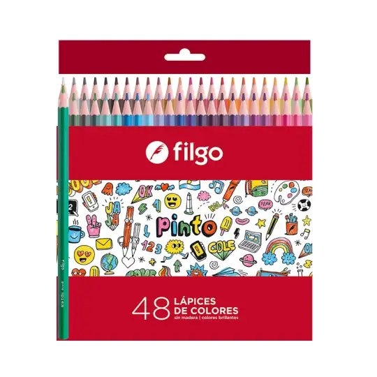 LAPICES DE COLORES X48 LARGOS FILGO