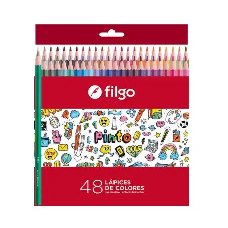 LAPICES DE COLORES X48 LARGOS FILGO