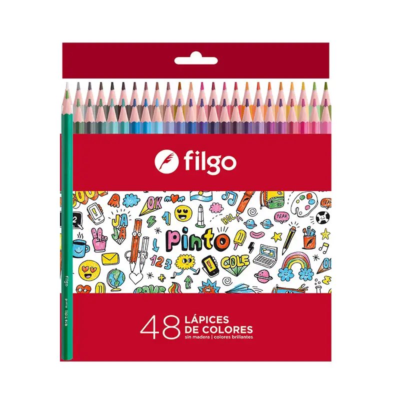 LAPICES DE COLORES X48 LARGOS FILGO