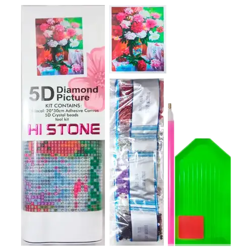DIAMOND PAITING 20X30CM FLORES