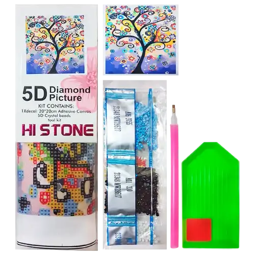 DIAMOND PAITING 20X20CM ARBOL