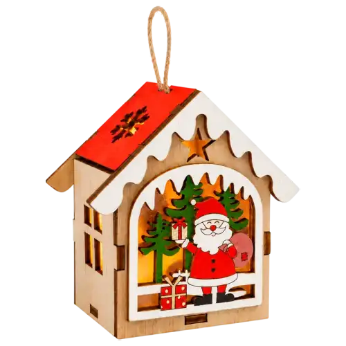ADORNO ARBOL MDF CON LUZ 8CM
