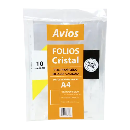 FOLIOS AVIOS  A4 LIVIANO X10