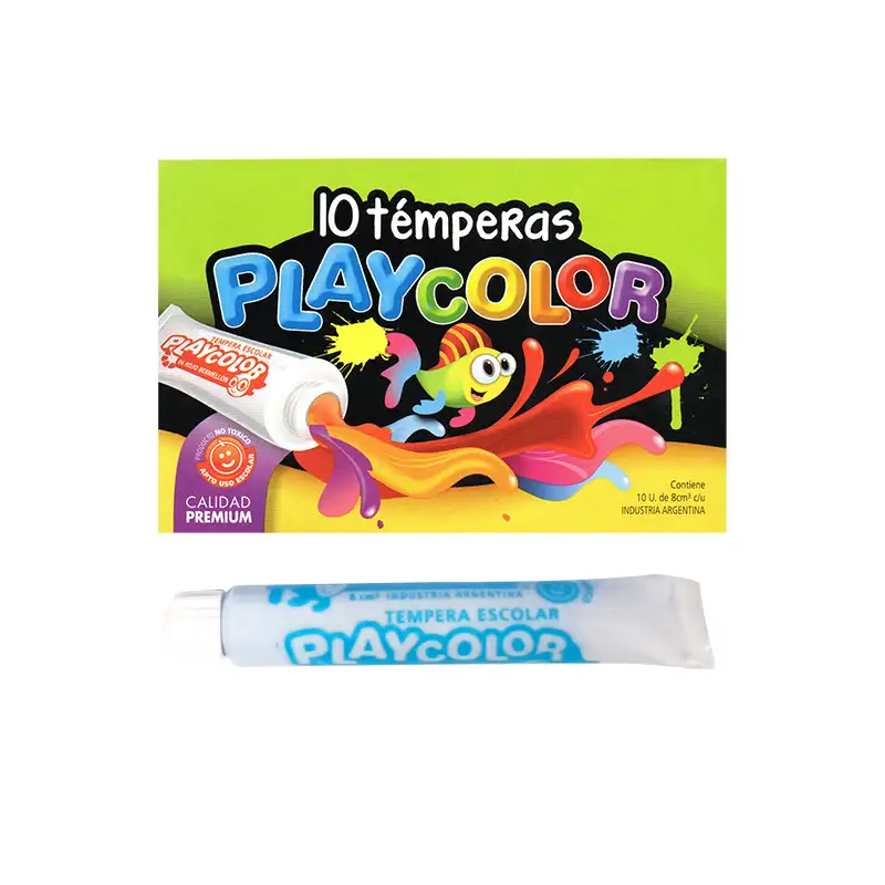 TEMPERA PLAYCOLOR POMO CELESTE 8CC X10